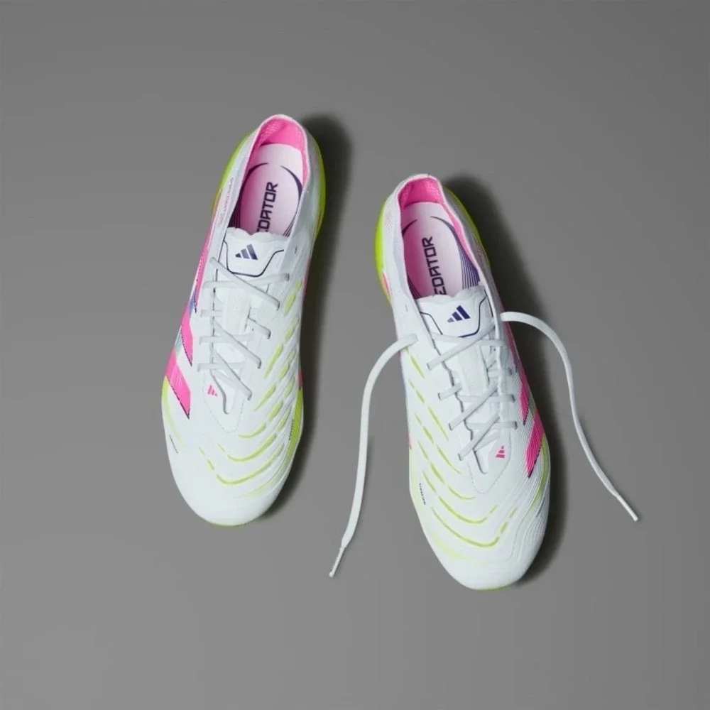 Adidas Predator Elite FG Soccer Cleats‎ Men's 13 White Lucid Pink Lemon ID3881